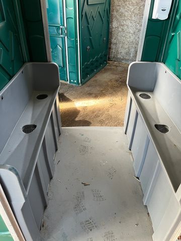 a single urinal portable toilet in wales