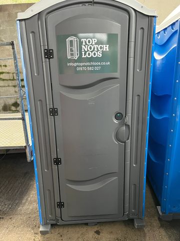 a single portable toilet in wales