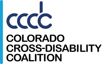 ccdc in blue letters colorado cross disability coalition
