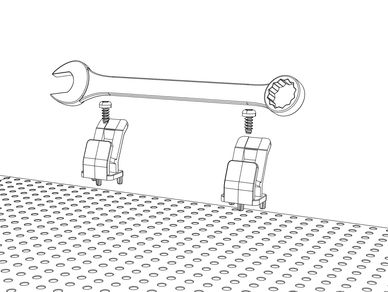 Tool grid wrench organizer  Tool organization, Wrench organizer, Grid