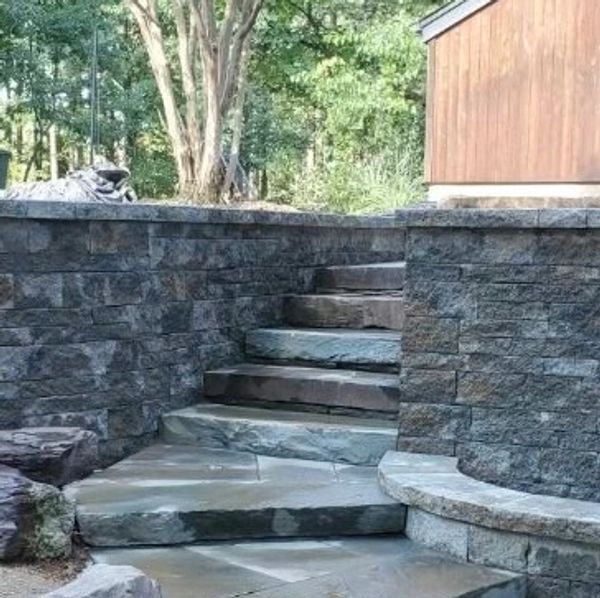 Flagstone steps