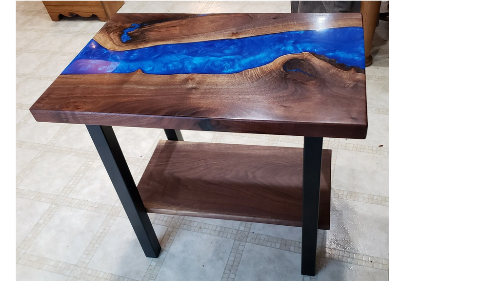 Wood and Resin Table