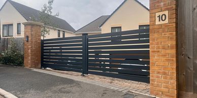 Aluminium swing driveway gates for electric gates and manual gates.