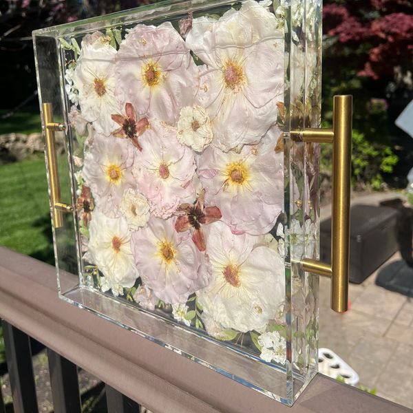 12x12 pressed acrylic tray 