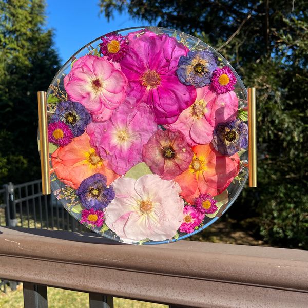 Custom Flower Preservation Round Tray