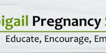 Logo for Abigail Pregnancy Support with the tagline Educate, Encourage, Empower.