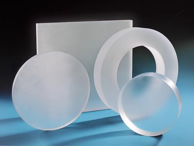 Fused Quartz plate, disc, hollow