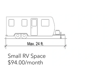 Small RV space up to 24 ft. 