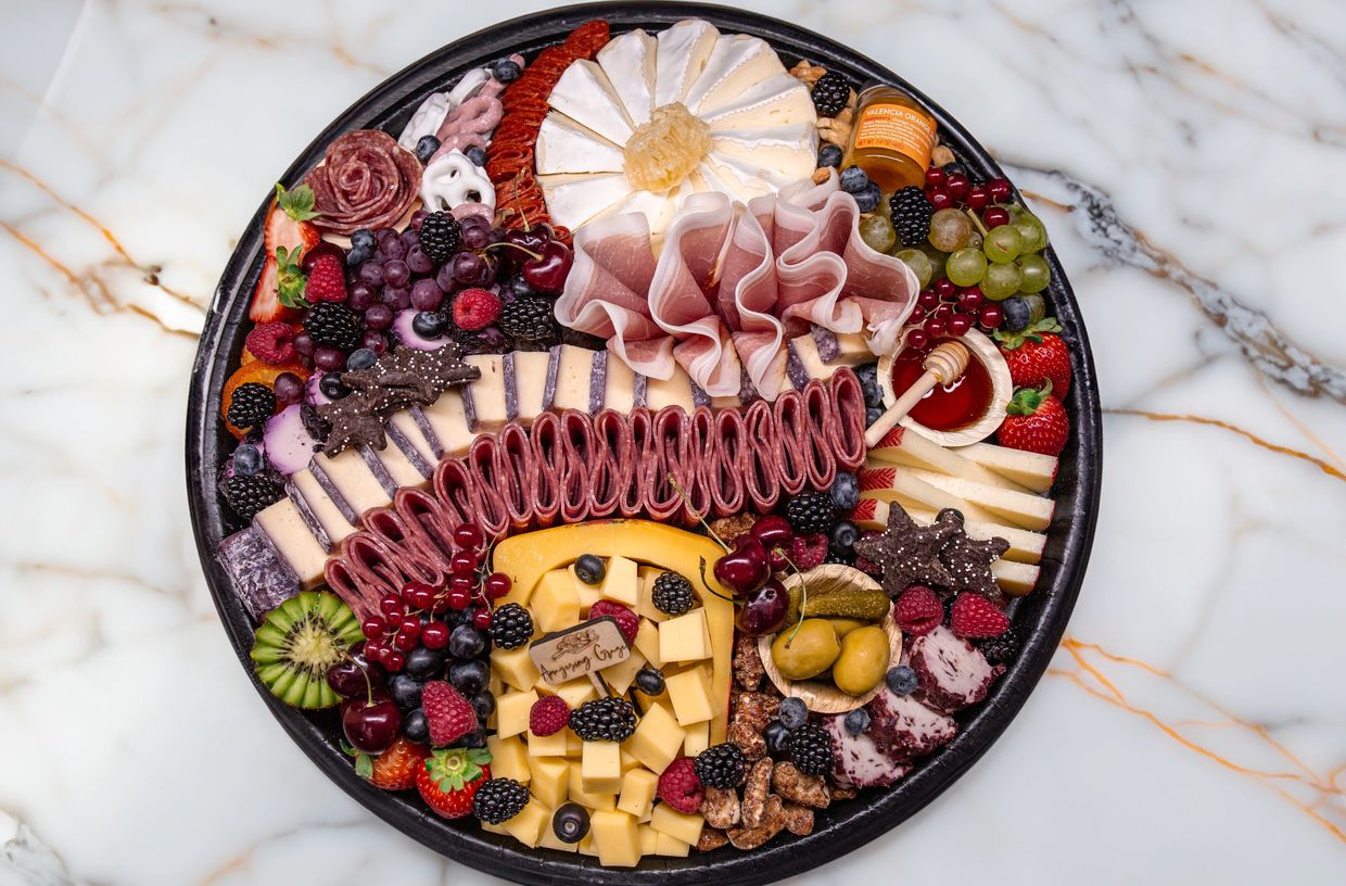 Amayesing Graze Charcuterie Board created for a corporate catering event.