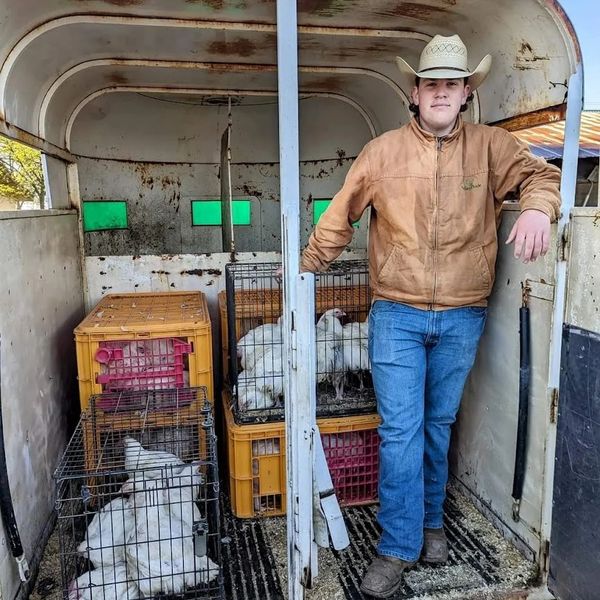 Know your farmer, know your food. Nathan with Nate's Chicks.