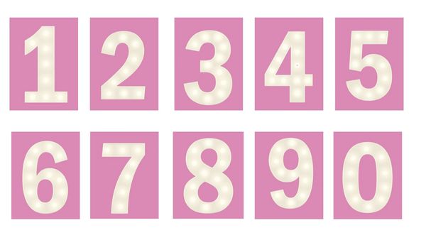 Number Marquee’s for those mile stone birthdays