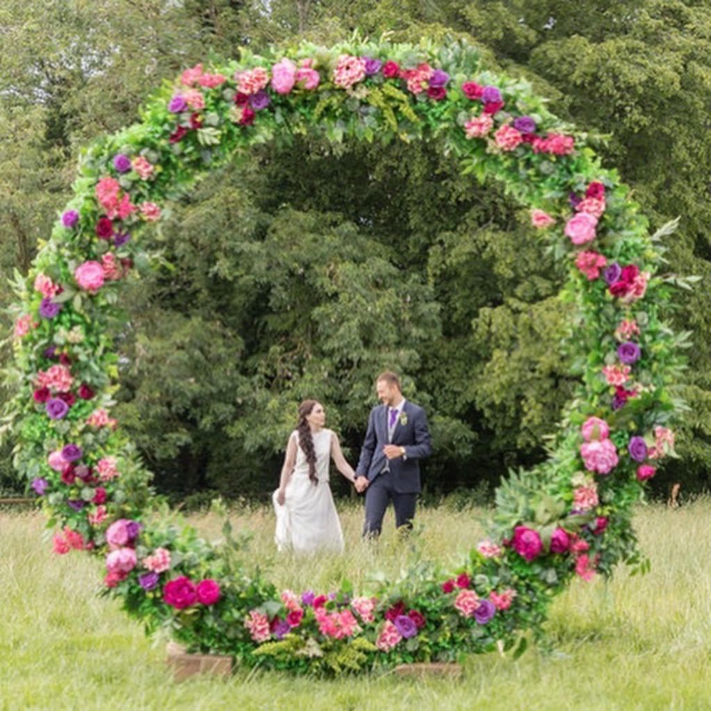 Moon gate arch wedding