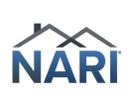 NARI logo featuring two overlapping house roofs above bold letters.