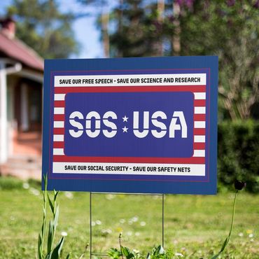 SOS USA Yard Sign