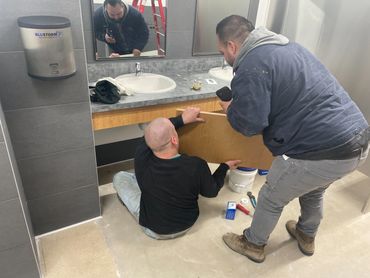 install new vanity faucets, install new supply tubes, bathroom faucet, pipes, plumbing