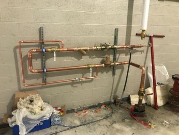 replace the gas lines, add a gas regulator, and replace pressure reducing valve, copper piping