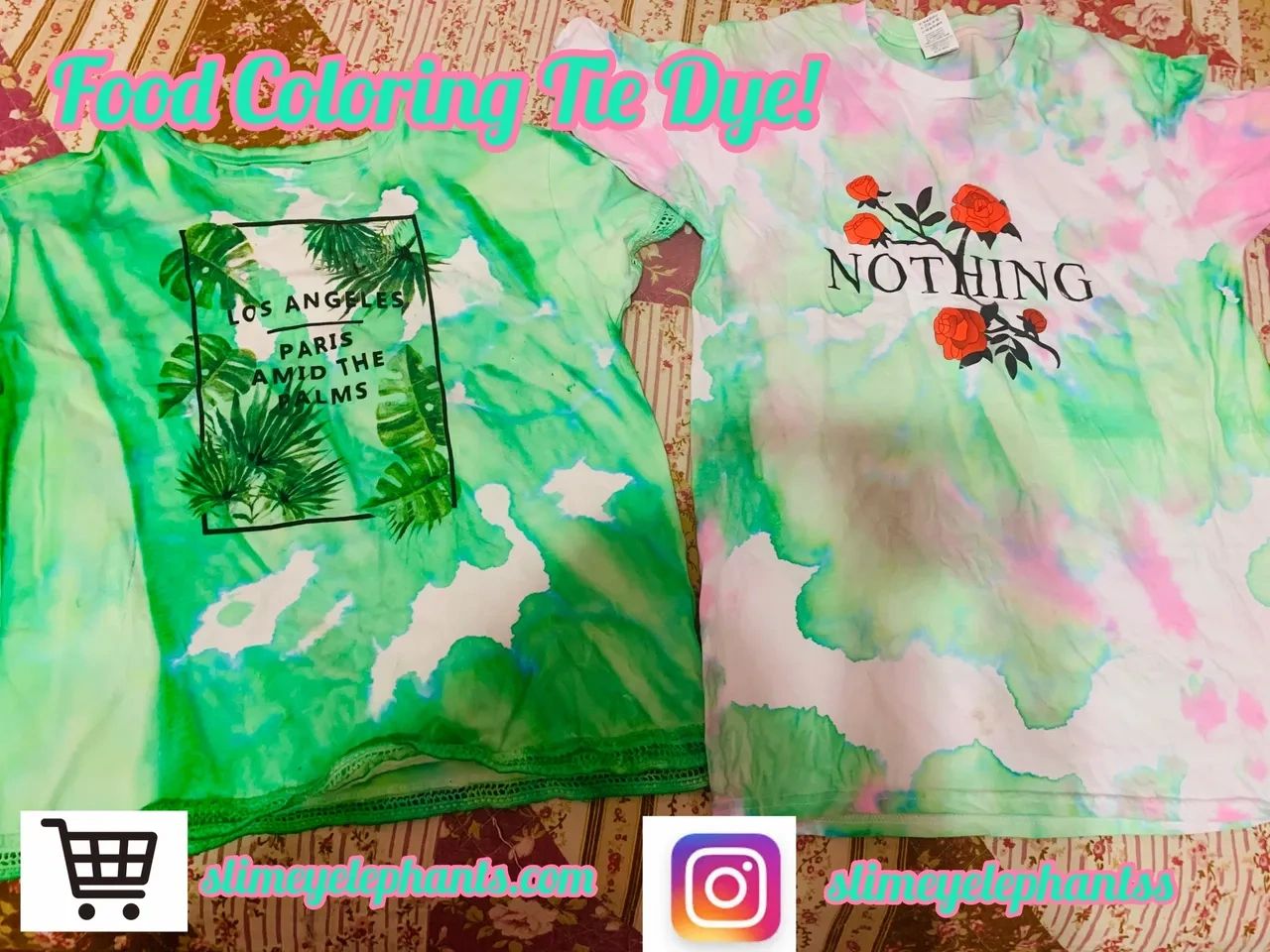 Impressive Food Coloring Tie Dye Shirts!
