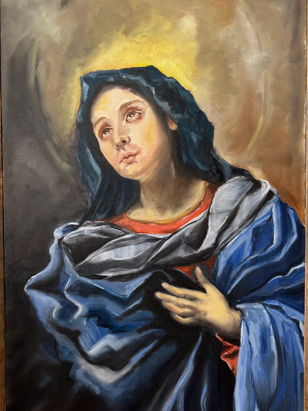 “Our Lady” oil on canvas 