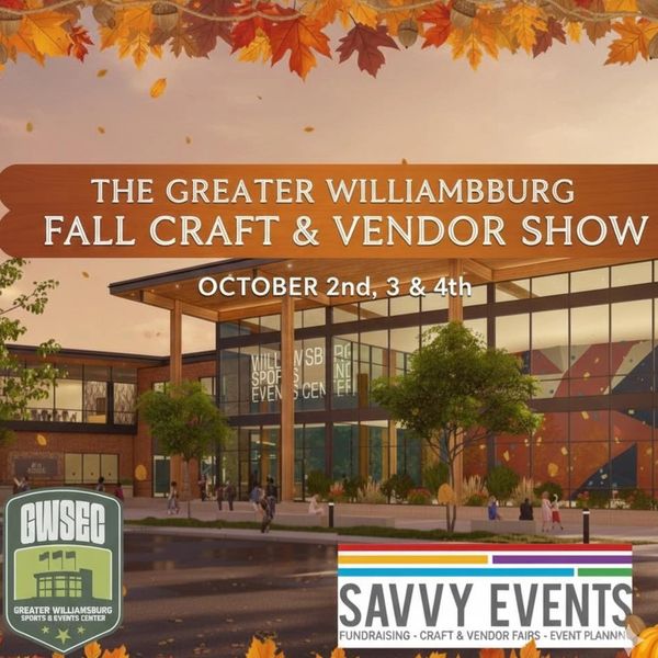 Shop with Savvy Events and 350 amazing vendors at the BRAND NEW Williamsburg Sports & Events Center 