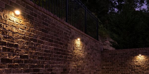 security lighting around parking areas