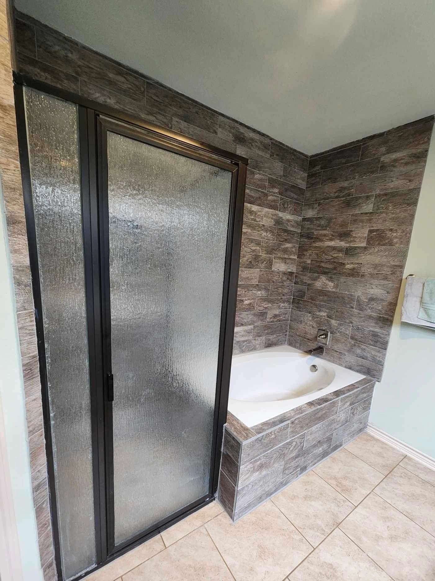 Shower and tub tile remodel