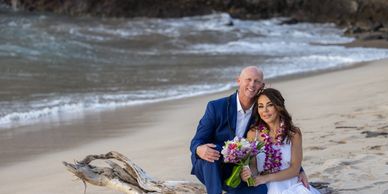Maui Wedding elopement, wedding on maui at ironwoods beach, Kapalua maui Hawaii, bride and groom