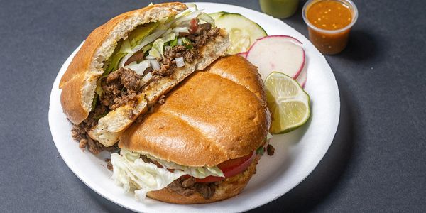 Mexican bread, with your choice of meat