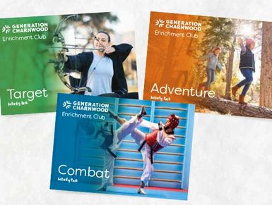 Brochures for Generation Charnwood enrichment clubs.