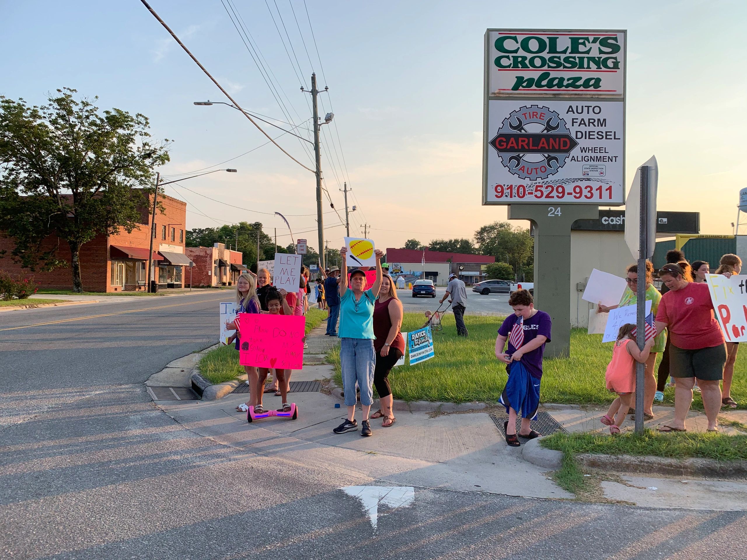 Vote to Close Softball Complex Leads to Peaceful Protest