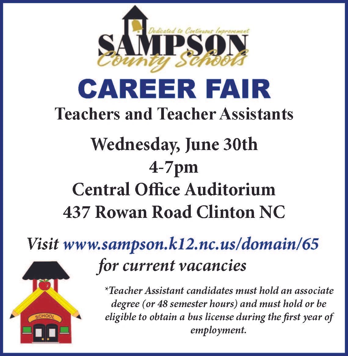 Career Fair at Sampson County Schools