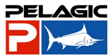 Logotipo con una marlin y letras Pelagic.