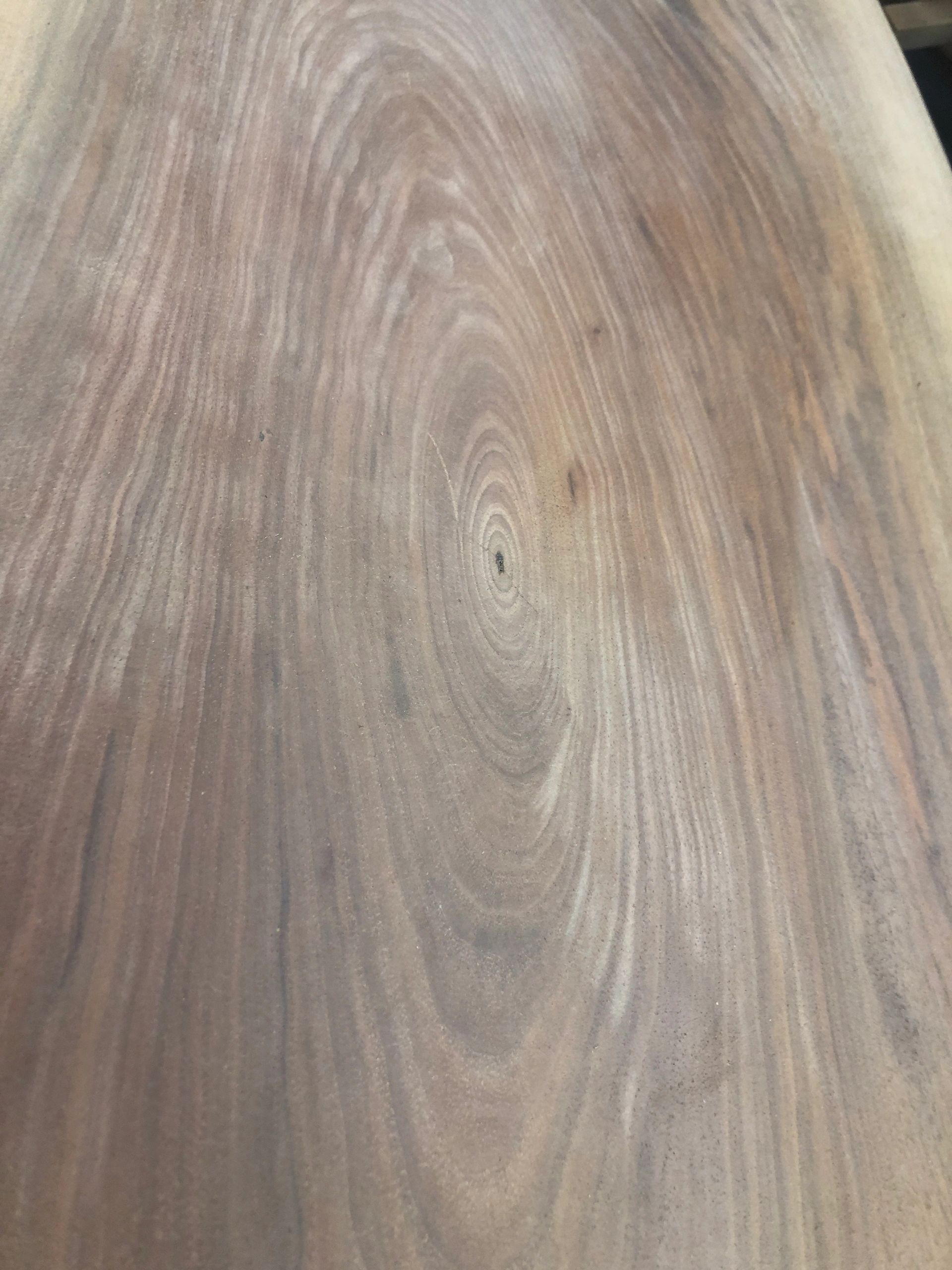 The eye of this black walnut table.  