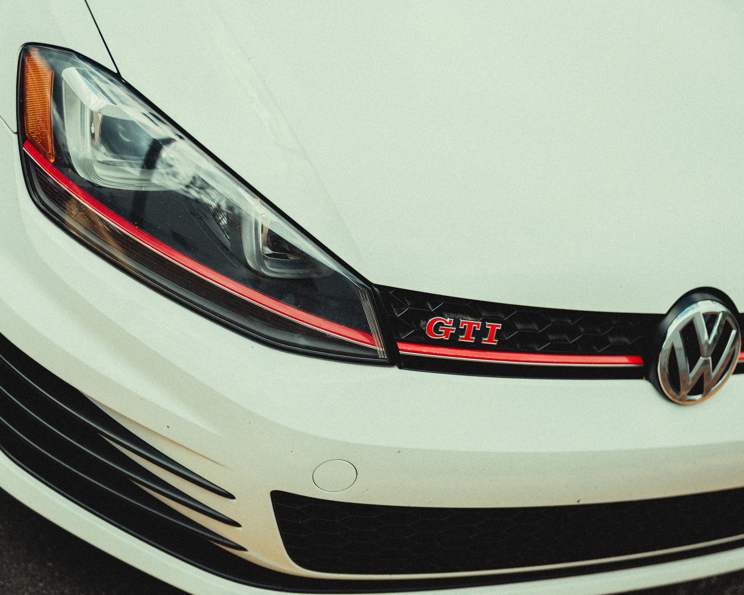 Volkswagen Golf GTI sitting outside auto shop in Roswell Georgia