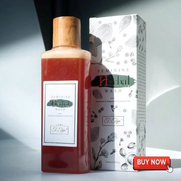 Feminine herbal wash with patchouli & peppermint - soothes itch, odor, and heavy discharge naturally