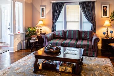 The Guest House Inn sofa in living area 

