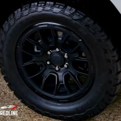 Ceramic matte wheel coating protection - Redline Professional Mobile Detailing 