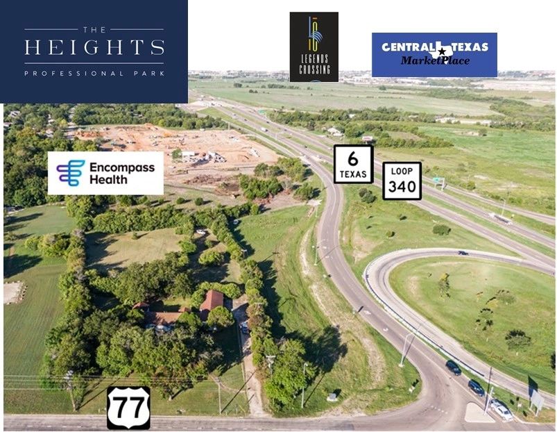 The Heights is located at State Hwy 6 and State Hwy 77 in Robinson, TX
