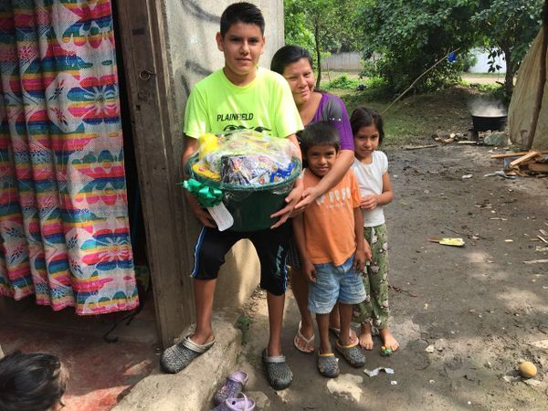 Delivering donations to Needy family in Honduras