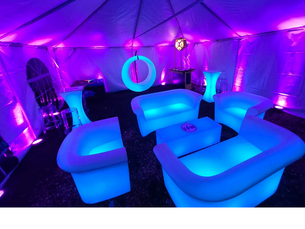 Rent LED Sofa and Led Furniture.
