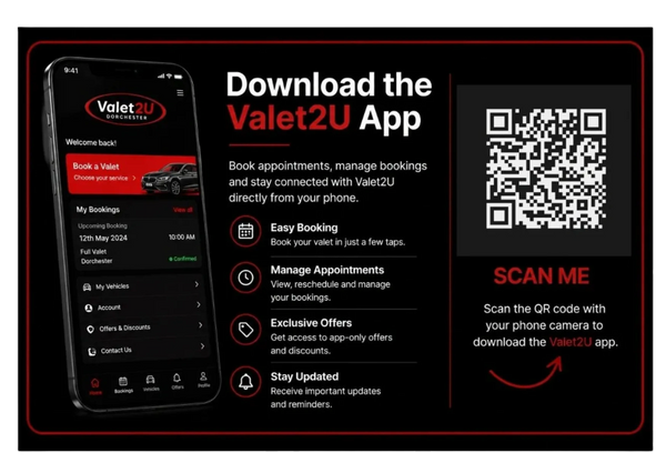 Valet2U app lets you book, manage valet services, and get exclusive offers.