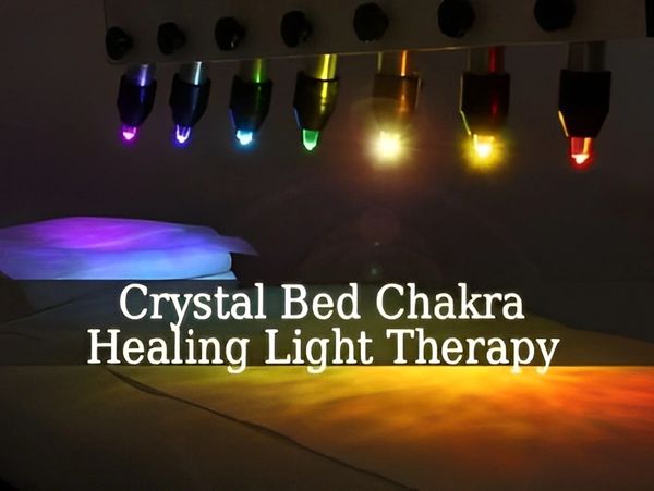 Colorful hanging lights for healing.
