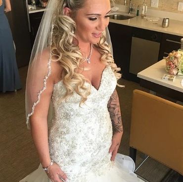 Smiling bride