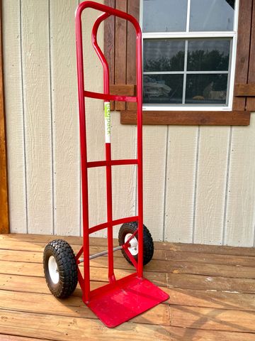 Red Hand Truck to help move and transport heavier furniture and appliances or several EcoPacks.
