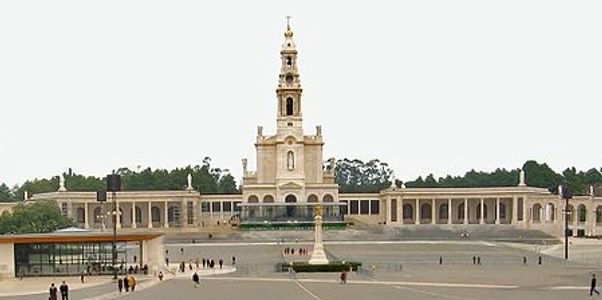 This photo is of the Basilica of our Lady of Fatima.  It has a 8633 person seating capacity.