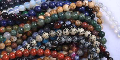 semi precious beads. agate, adventurine, moonstone, malachite, gold stone,unakite, onyx howlite