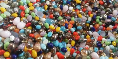 beads, seedbeads, crystal, pearls, seedbeads, semi precious