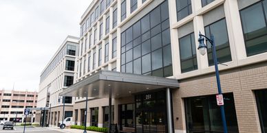 Cross the street to the medical building