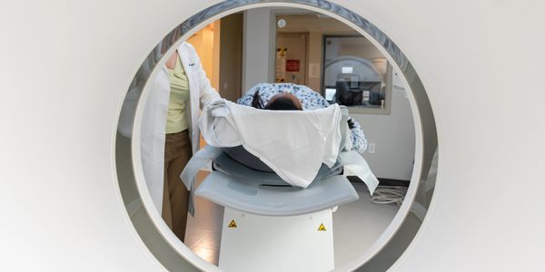 Advanced medical imaging machine on the display