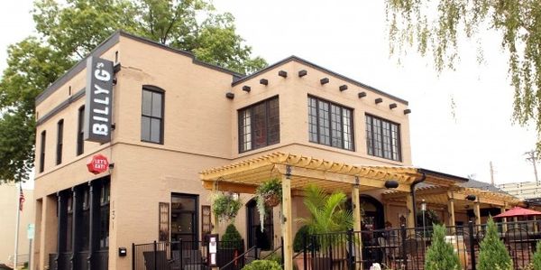 A two-story restaurant building named Billy G.