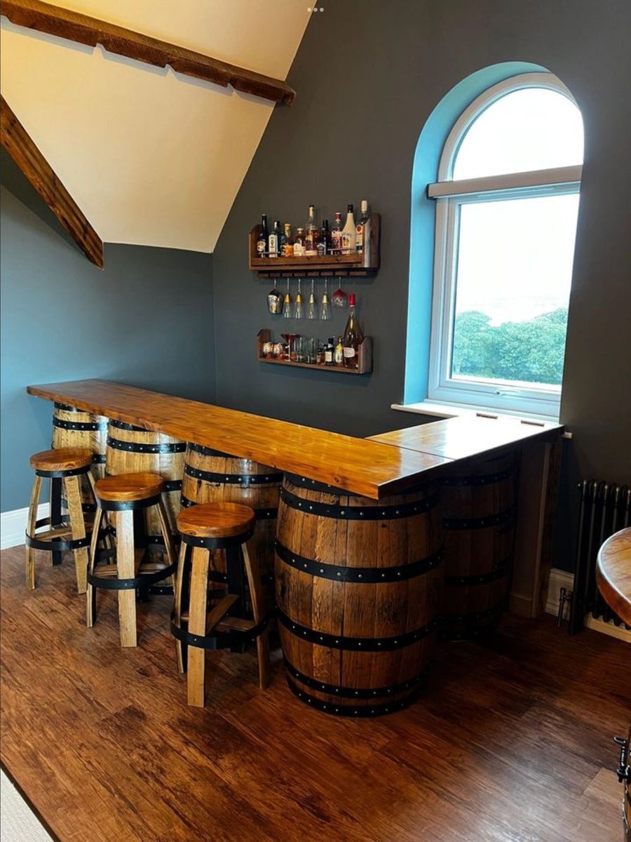 Bespoke Barrel Bar can be made with 2,3,4,or 5 barrels. Contact us